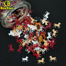 15g Horse Table Confetti Little Pony Sequin Brown Black Unicorn Baby Baptism for Birthday Shower Centerpiece Supplies 2024 - buy cheap