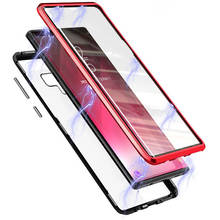 Magnetic Adsorption Metal Case For Samsung Galaxy S20 S10 S9 S8 Plus S7 Edge Note 8 9 10 Pro A51 A50 A20 A30S A10 A70 A71 Cover 2024 - купить недорого