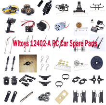 WLtoys-piezas de repuesto para coche teledirigido 12402-A, neumáticos con carcasa, servomotor, engranaje, controlador remoto, receptor, eje de transmisión diferencial, brazo oscilante, etc. 2024 - compra barato