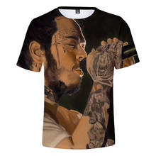 Post Malone Fashion T Shirt Hip Hop Casual Men T Shirt Short Sleeve High Quality Summer Kids Adult 3D T-shirt Streetwear XXS 4XL 2024 - compra barato