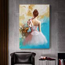 Girl Ballerina Portrait Pictures Canvas Paintings Wall Art Posters And Prints For Decorative Living Room Frame 2024 - buy cheap