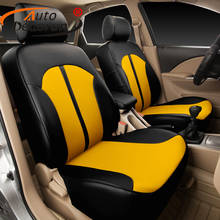 Autodecorun-capa para assento de carro em couro artificial, acessórios, conjunto para bancos, almofada, personalização 2024 - compre barato