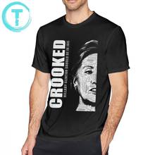 Scandal T Shirt Crooked Hillary Clinton T-Shirt Printed Plus size Tee Shirt Mens 100 Percent Cotton Short Sleeves Awesome Tshirt 2024 - buy cheap