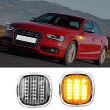 Indicadores de volta blinker lâmpada de sinal de luz carro-estilo led marcador lateral do carro para audi a3 a8l a4 8d a4 s4 b5 turn signal luz 2024 - compre barato