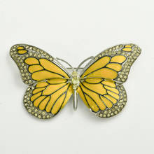 Женская Брошь-бабочка в форме насекомого с кристаллами, X0838 2024 - купить недорого