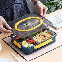 Bento Box Japanese Style Stainless Steel Lunch Box Food Warmer Leak-Proof Breakfast Lunch Box For Kids With Compartment Food Box 2024 - buy cheap