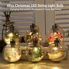 Fio de luz led transparente de natal 6 peças, para decoração caseira, luminária noturna 2026 - compre barato Fio de luz led transparente de natal 6 peças, para decoração caseira, luminária noturna 2026 - compre barato