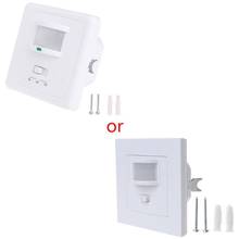 Interruptor de Sensor de movimiento LED infrarrojo PIR automático, 220-240V CA, montado en la pared, 9m, 50Hz 2024 - compra barato