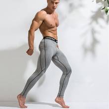 Men's Compression Pants Running Tights Men Bodybuilding Jogging Skinny Sport Leggings Gym Compression Fitness Trousers 2024 - buy cheap