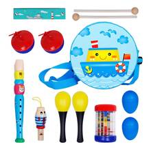 8PCS Kids Musical Instrument Set Rhythm Music Education  Percussion Instrument BandToys for Toy Baby Kids Children Gift 2024 - buy cheap