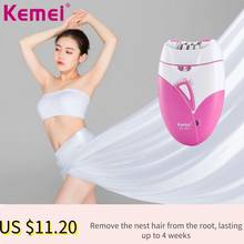Kemei-depiladora recargable para mujer, máquina de afeitar eléctrica para piernas y cuerpo, Cargador USB, depilación, F30 2024 - compra barato
