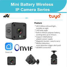 1080P Мини Камера Tuya Wi-Fi Камера мини IP Камера s CCTV Аудио видеокамера Портативный с веб-камерой USB Регистраторы Onvif Камера Батарея 2024 - купить недорого