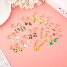 Simple Cute Cartoon Animal Fruit Kids Clip on Earrings Non Pierced for Girl Women Fashion Jewelry Party Gift 2024 - buy cheap