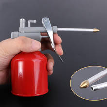 250ml Machine Oiler Pump Spray Gun Metal Oiler High Pressure Long Beak Oil Can Pot Hand Tools for Lubricating Airbrush Gun 2024 - buy cheap