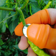 VOGVIGO силиконовый нож для большого пальца, нож для защиты овощей, нож для сбора урожая, нож для растений, ножницы, садовые инструменты 2024 - купить недорого
