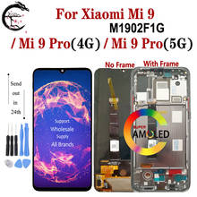 Pantalla LCD de 6,39 pulgadas con marco para móvil, montaje de digitalizador táctil para Xiaomi 9, Mi 9, M1902F1G, Mi 9 pro, 4G, 5G 2024 - compra barato