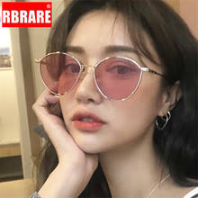 RBRARE Fashion New 2021 Round Alloy Ocean Lens Sunglasses Women Vintage Metal Luxury Cateye Glasses Retro Lunette Soleil Femme 2024 - buy cheap