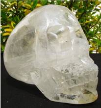 Natural Quartz crystal Carved Skeleton,Healing SKULL 2024 - buy cheap