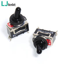 1PCS 12mm rocker switch two feet two gears 1021 toggle switch heavy waterproof cover 15A 250V on/off 2024 - buy cheap