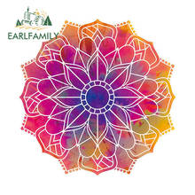 EARLFAMILY-calcomanía de Mandala de 13cm x 13cm, pegatinas para portátil, calcomanías para coche, regalo Hippie, calcomanía de vinilo, pegatinas para coche 2024 - compra barato