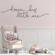 Hot Wall Sticker drem big Self Adhesive Sentence Vinyl Wallpaper For Kids Room Phrase Decor Stickers Wall Decals 2024 - buy cheap