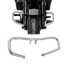 Motorcycle Chopped Engine Guard Crash Bar For Harley Touring Street Glide FLHX Road King FLHR 2014-2019 Black/Chrome 2024 - buy cheap