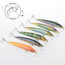 1Pcs 9.5cm/8.5g 3D Painting Minnow Sea Fishing Baits Lure Crankbait Artificial Hard Pescaria Isca With 6# Hooks For Fishing 2024 - buy cheap