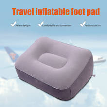Travesseiro inflável portátil para viagem, descanso para pés, cama, almofada de descanso para pés, pvc, macio, para viagens, carro, para avião, trem, escritório, casa 2024 - compre barato