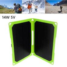 14W 5V Waterproof Solar Panel Charger Folding Outdoor Solar Battery Panel Charger Fast Charger Mobile Power for Mobile Phone 2024 - buy cheap