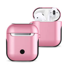 For AirPods Fit for Bluetooth Wireless Earphone Protective Cover 2 in 1 Glossy Headphone Case For Air Pods Charging Ear Box Bag 2024 - buy cheap