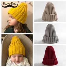 Knitted Kids Beanie Cap Infant Newborn Baby Boy Girl Hat Warm Children Baby Autumn Winter Girls Hat For Kids Toddler Bonnet Cap 2024 - buy cheap