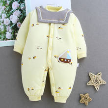 Baby Boy Girl Clothes 2019 New Born Winter Hooded Rompers Thick Cotton Outfit Newborn Jumpsuit Children Costume Toddler Romper 2024 - buy cheap