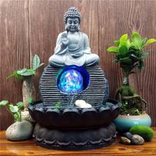 Southeast Asia Buddha Statue Fountain Living Room Humidifier Desktop Feng Shui Lucky Ornaments Home Decorations 2024 - buy cheap