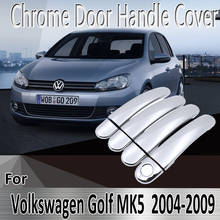 Pegatinas cromadas para manijas de puerta de coche, accesorios de decoración para Volkswagen VW Golf 5 MK5 Golf V Rabbit 1K GTI 2004 ~ 2009 2024 - compra barato