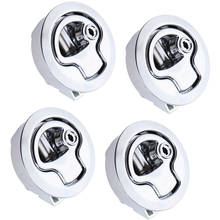 4pcs RV Boat 316 Stainless Steel 2 inch/50mm Flush Door Pull Hatch Slam Latch, Marine Deck Cabin Hardware, Silver 2024 - buy cheap