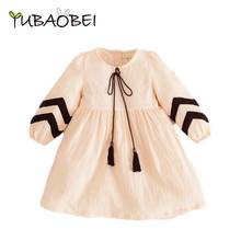 Vestido de algodão para meninas adolescentes bebês primavera outono estilo coreano fantasia de princesa para crianças 3-12 anos festa vintage 2024 - compre barato