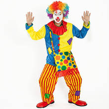 Новинка; карнавальный костюм клоуна на Хэллоуин; карнавальный костюм клоуна в цирке; Карнавальный костюм для мужчин и взрослых; маскарадный костюм; забавные вечерние костюмы для выступлений 2024 - купить недорого