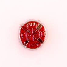 20Pcs/Lot Red Fire Department Fire Fighter Floating Charms Handmade Glass Memory Locket  Necklaces Jewelry Wholesale F829 2024 - buy cheap