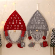 Christmas Calendar Ornaments Tree Pendant Wall Decoration Ornaments Santa Claus Snowman Home Festival Party Decoration 2024 - buy cheap