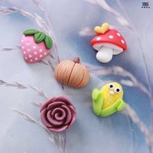 10pcs Resin cartoon fruit flower Cabochons Fit Phone Deco Parts Embellishments for Scrapbooking DIY Hair Bows  Earing Making 2024 - buy cheap