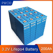 Batería LiFePO4 de grado A, paquete de célula de fosfato de hierro y litio de 12v, 24V y 48V, 200Ah, 3,2 V, bricolaje, para RV solar EV, libre de impuestos, 8 Uds. 2024 - compra barato