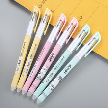 Kawaii Cartoon Cat Erasable Gel Pen Creative Cute Writing Handle Pens for Girl Students Nice Office Stationery School Supplies 2024 - buy cheap