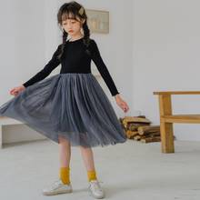 3-12 Year Warm Winter Spring Autumn Girls Princess Dress Long Sleeve Black Kids Party Dresses Girl Toddler Teen Children Clothes 2024 - buy cheap