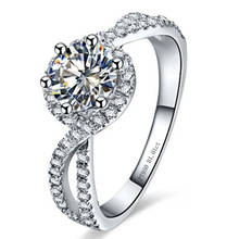 Женское кольцо из серебра 925 пробы с бриллиантами, 18 К 2024 - купить недорого