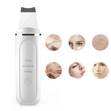 Skin Scrubber Facial Skin Scrubber Electric SPA Gentle Blackhead Remover Ultrasonic Facial Cleaner Spatula Face Lifting Massager 2024 - buy cheap
