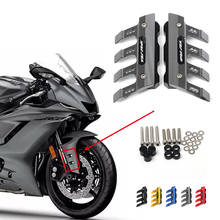 С логотипом для Yamaha R6 YZF-R6 аксессуары для мотоциклов CNC алюминиевый передний брызговик защита от падения 2024 - купить недорого