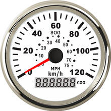 Velocímetro GPS de 85mm 60KMH, odómetro IP67, medidor de velocidad a prueba de agua, con retroiluminación 120KMH roja para coche, camión, 12V 24V 2024 - compra barato