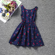 Summer Dresses For Girl Children Vestidos Princess Dress Elegant Party Funny Cherry Casual Wear Clothing Teenagers Size 2-6T 2024 - buy cheap