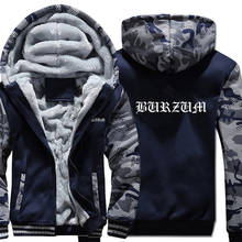 Sudadera con capucha de Burzum, chaqueta de manga larga de camuflaje, abrigo de invierno, novedad 2024 - compra barato