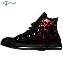 Walking Canvas Boots Shoes Breathable Skull Men/Spring Autumn Winter Quality Hip Hop Canvas Sport Shoes Classic Sneakers 2024 - buy cheap